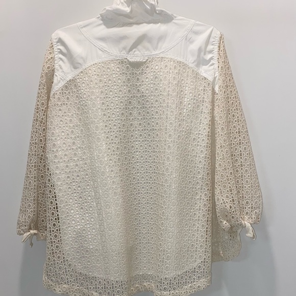 Anthropologie Hei-Hei Eyelet Windbreaker Swing Jacket - Picture 4 of 9